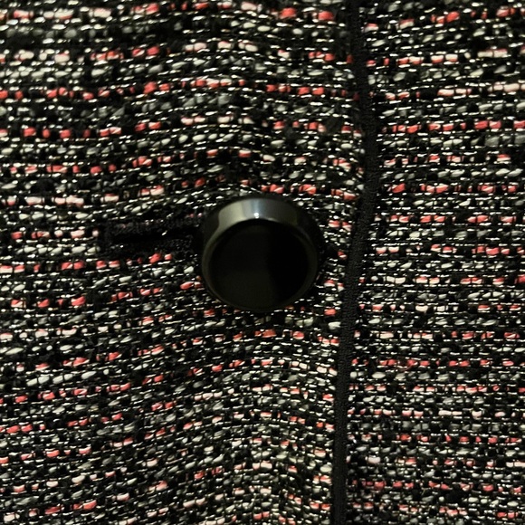 Jones Studio Black/Pink/Metallic Tweed Blazer - Picture 4 of 6